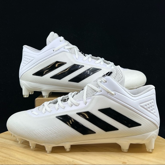 Adidas Adizero Freak Mid White Black Football Cleats FX1307 Men's